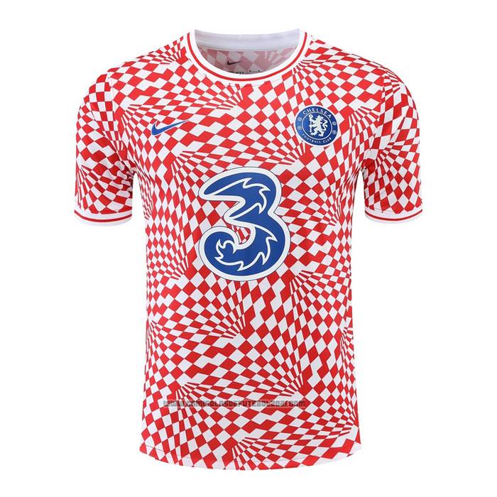Camisola de Treinamento Chelsea 2022-2023 Vermelho Y Branco